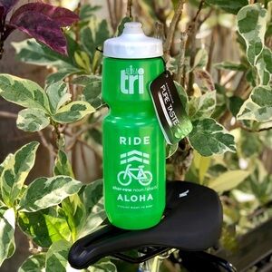 Green Ride Aloha Cycling Plastic Water Bottle 26oz